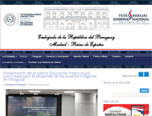 Tablet Screenshot of embajadadelparaguay.es